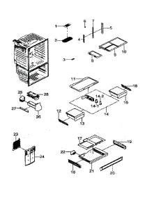 Refrigerator parts for Samsung Refrigerator RFG297HDBP/XAA / from AppliancePartsPros.com