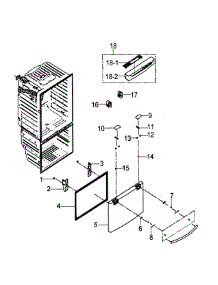 Freezer Door parts for Samsung Refrigerator RFG297HDPN/XAA / from AppliancePartsPros.com