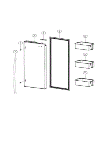 R Refrig Door parts for Samsung Refrigerator RF4287HAWP/XAA / from AppliancePartsPros.com