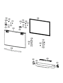 Freezer Door parts for Samsung Refrigerator RF4287HABP/XAA / from AppliancePartsPros.com