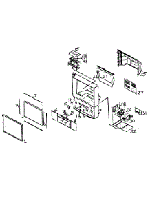 Projection Tv Receiver  Cabinet parts for Samsung Television PCJ612RX / from AppliancePartsPros.com