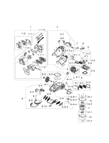 Main Body parts for Samsung Vacuum SC9630 / from AppliancePartsPros.com