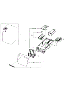 Drawer Assy parts for Samsung Washer WF405ATPAWR/AA-0001 / from AppliancePartsPros.com
