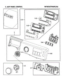 Control Panel parts for Samsung Washer WF405ATPAWR/AA-0000 / from AppliancePartsPros.com