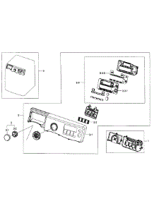 Control Panel parts for Samsung Washer WF405ATPASU/AA-0001 / from AppliancePartsPros.com