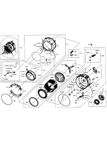 Tub Assy parts for Samsung Washer WF405ATPASU/AA-0001 / from AppliancePartsPros.com