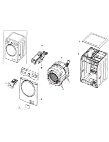 Main Assy parts for Samsung Washer WF350ANR/XAA-0000 / from AppliancePartsPros.com