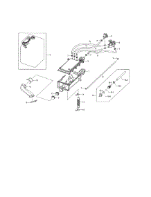 Housing Drawer parts for Samsung Washer WF461ABW/XAA / from AppliancePartsPros.com