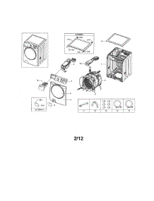 Main parts for Samsung Washer WF461ABW/XAA / from AppliancePartsPros.com