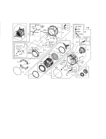 Tub & Drum parts for Samsung Washer WF461ABW/XAA / from AppliancePartsPros.com