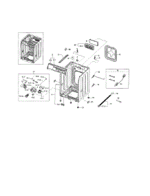 Frame & Cover parts for Samsung Washer WF461ABP/XAA-0002 / from AppliancePartsPros.com