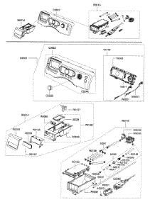 Front Panel / Housing Drawer Assy parts for Samsung Washer WF338AAW/XAA / from AppliancePartsPros.com