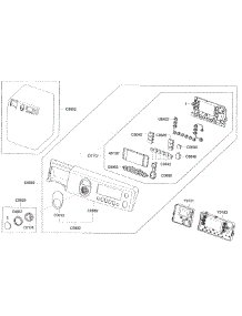 Control Panel Assy parts for Samsung Washer WF448AAW/XAA / from AppliancePartsPros.com