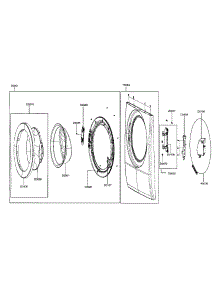 Door Assy parts for Samsung Washer WF206BNW/XAC / from AppliancePartsPros.com