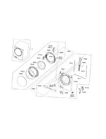 Frame Front & Door parts for Samsung Washer WF448AAW/XAC / from AppliancePartsPros.com