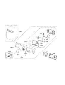 Panel Control parts for Samsung Washer WF448AAW/XAC / from AppliancePartsPros.com