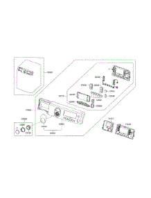 Panel Control parts for Samsung Washer WF438AAR/XAA / from AppliancePartsPros.com