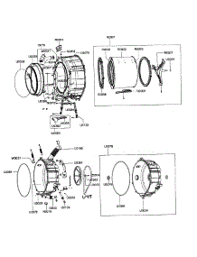Drum Assy parts for Samsung Washer WF203ANS/XAX / from AppliancePartsPros.com