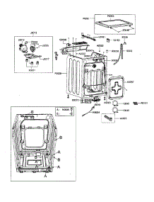 Main Cabinet parts for Samsung Washer WF203ANS/XAX / from AppliancePartsPros.com