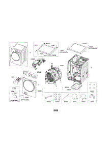 Main parts for Samsung Washer WF448AAP/XAC / from AppliancePartsPros.com