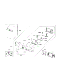 Panel Control parts for Samsung Washer WF448AAP/XAC / from AppliancePartsPros.com