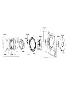 Door parts for Samsung Washer WF337AAW/XAA / from AppliancePartsPros.com
