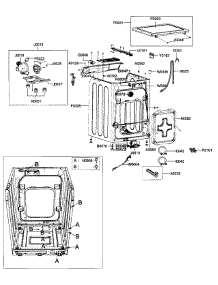Frame parts for Samsung Washer WF337AAW/XAA / from AppliancePartsPros.com