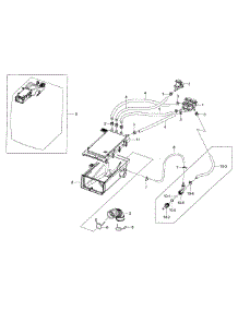 Housing Drawer parts for Samsung Washer WF42H5200AW/A2-0000 / from AppliancePartsPros.com