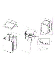 Main Assy parts for Samsung Washer WA56H9000AW/A2-0000 / from AppliancePartsPros.com