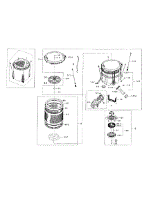 Tub parts for Samsung Washer WA56H9000AW/A2-0000 / from AppliancePartsPros.com