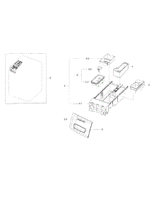 Drawer parts for Samsung Washer WF56H9100AG/A2-0000 / from AppliancePartsPros.com
