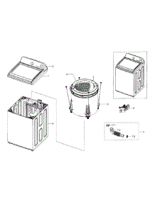 Main Assy parts for Samsung Washer WA45H7000AW/A2-0000 / from AppliancePartsPros.com