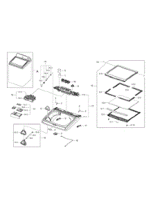 Top Cover parts for Samsung Washer WA456DRHDWR/AA-0000 / from AppliancePartsPros.com