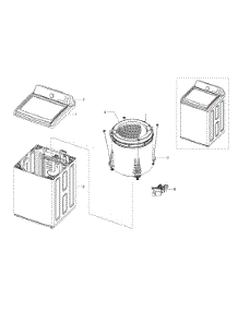 Main Assy parts for Samsung Washer WA456DRHDSU/AA-0000 / from AppliancePartsPros.com