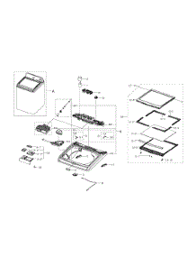 Top Cover parts for Samsung Washer WA456DRHDSU/AA-0002 / from AppliancePartsPros.com