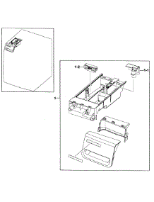 Drawer Assy parts for Samsung Washer WF206BNW/XAA-0000 / from AppliancePartsPros.com