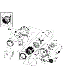 Drum Assy parts for Samsung Washer WF206BNW/XAA-0000 / from AppliancePartsPros.com