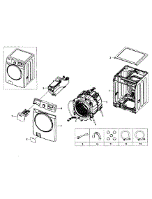 Main Assy parts for Samsung Washer WF393BTPAWR/A1-0000 / from AppliancePartsPros.com