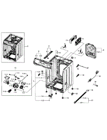 Main Assy parts for Samsung Washer WF457ARGSWR/AA-0000 / from AppliancePartsPros.com