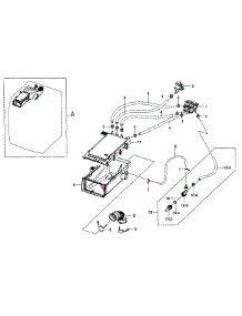 Housing Drawer parts for Samsung Washer WF455ARGSGR/AA-0000 / from AppliancePartsPros.com
