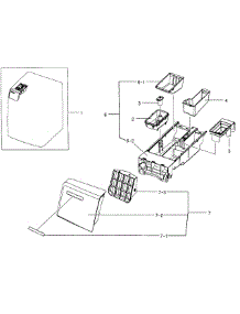 Drawer Ass parts for Samsung Washer WF331ANW/XAA-0004 / from AppliancePartsPros.com