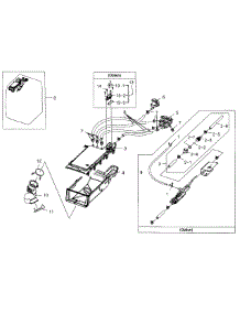 Housing Drawer parts for Samsung Washer WF331ANW/XAA-0004 / from AppliancePartsPros.com