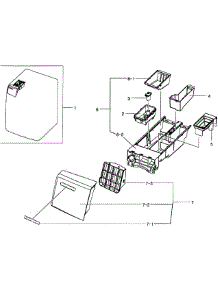 Drawer Assy parts for Samsung Washer WF331ANR/XAA-0004 / from AppliancePartsPros.com