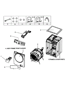 Main Assy parts for Samsung Washer WF331ANR/XAA-0004 / from AppliancePartsPros.com