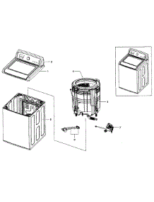 Main Assy parts for Samsung Washer WA5451ANW/XAA-0003 / from AppliancePartsPros.com