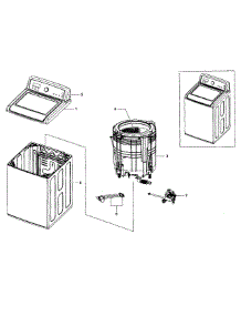 Main Assy parts for Samsung Washer WA5451ANP/XAA-0002 / from AppliancePartsPros.com