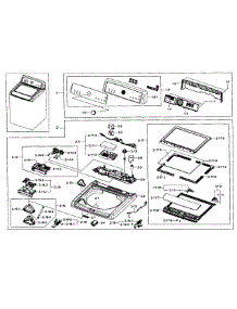 Top Assy parts for Samsung Washer WA5451ANP/XAA-0002 / from AppliancePartsPros.com