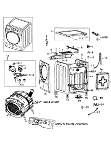 Main Assy parts for Samsung Washer WF337AAL/XAA-0000 / from AppliancePartsPros.com