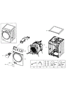 Main Assy parts for Samsung Washer WF501ANW/XAA-0002 / from AppliancePartsPros.com