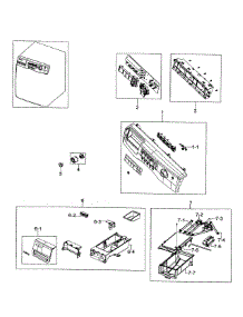 Control Panel parts for Samsung Washer WF317AAG/XAA-0000 / from AppliancePartsPros.com